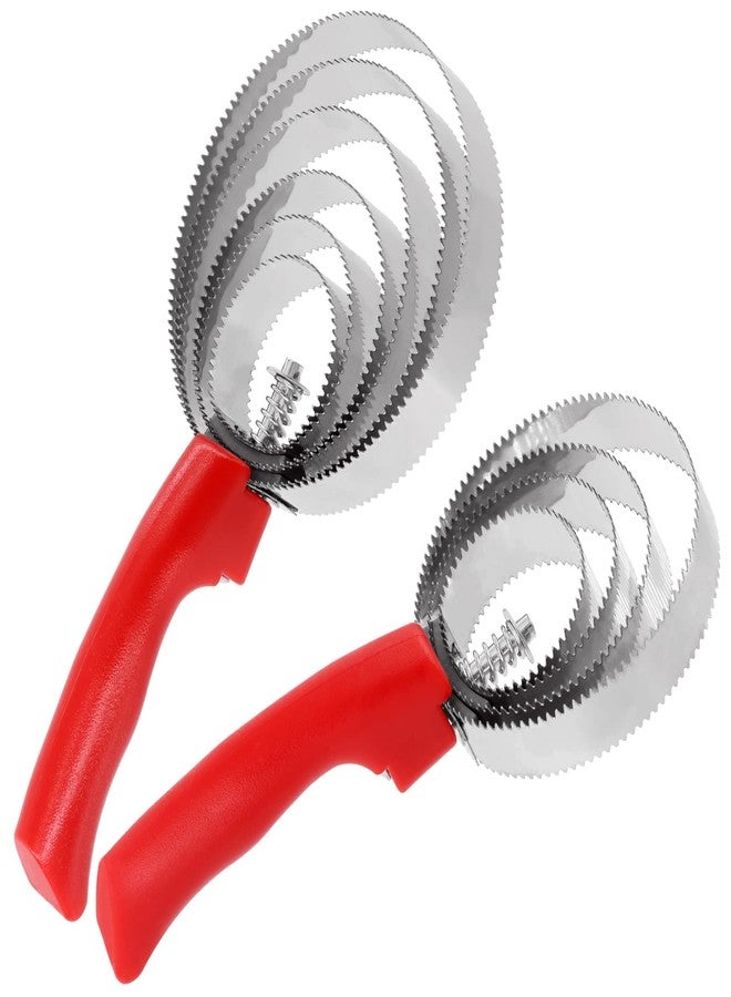 روستارك فرشاة كاري قابلة للعكس من الفولاذ المقاوم للصدأ من Rustark، قطعتان، 4 حلقات و6 حلقات، بمقبض ناعم الملمس، مناسبة للأبقار والأغنام والكلاب والماعز والخيول. - Image 1